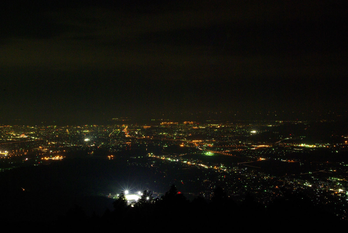 米ノ山展望台からの景色　（篠栗町）
